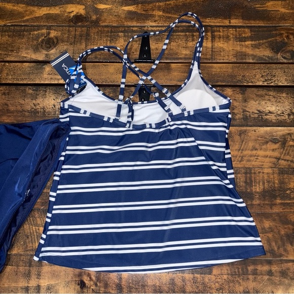 Nautica Striped Tankini Sz Small NWT - Picture 6 of 9